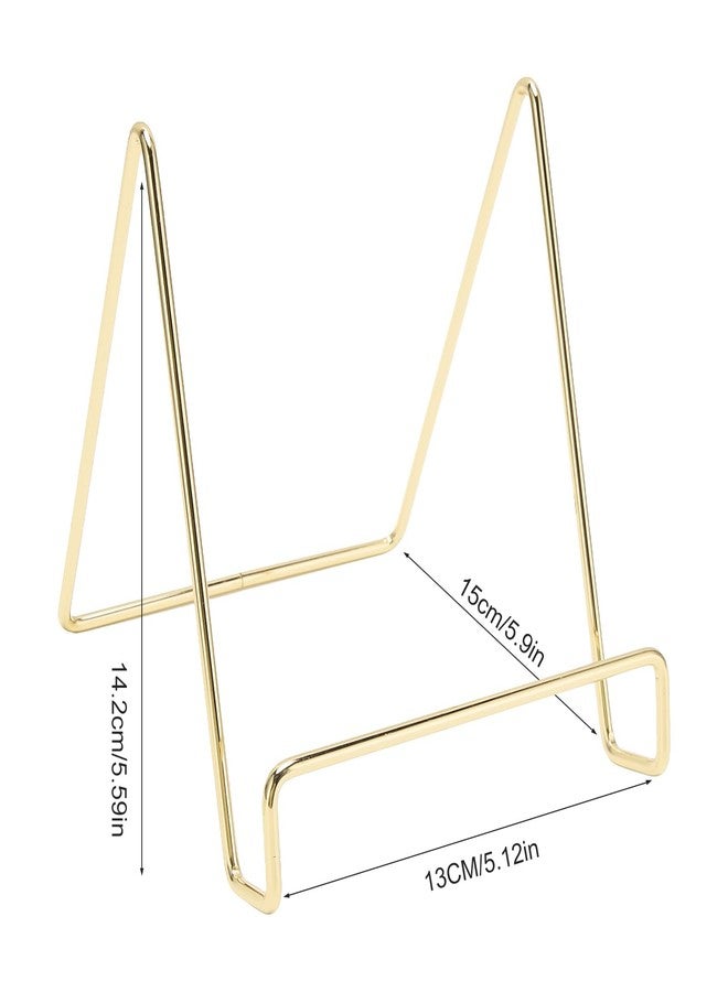 WAONIQ Metal Square Easel Stand-Multi Purpose Desktop Display Stand Suitable For Photo Frames, Photos, Books, Menus, Tablets, Suitable For Home, Office, Wedding And Coffee Shop (Gold） - Image 2