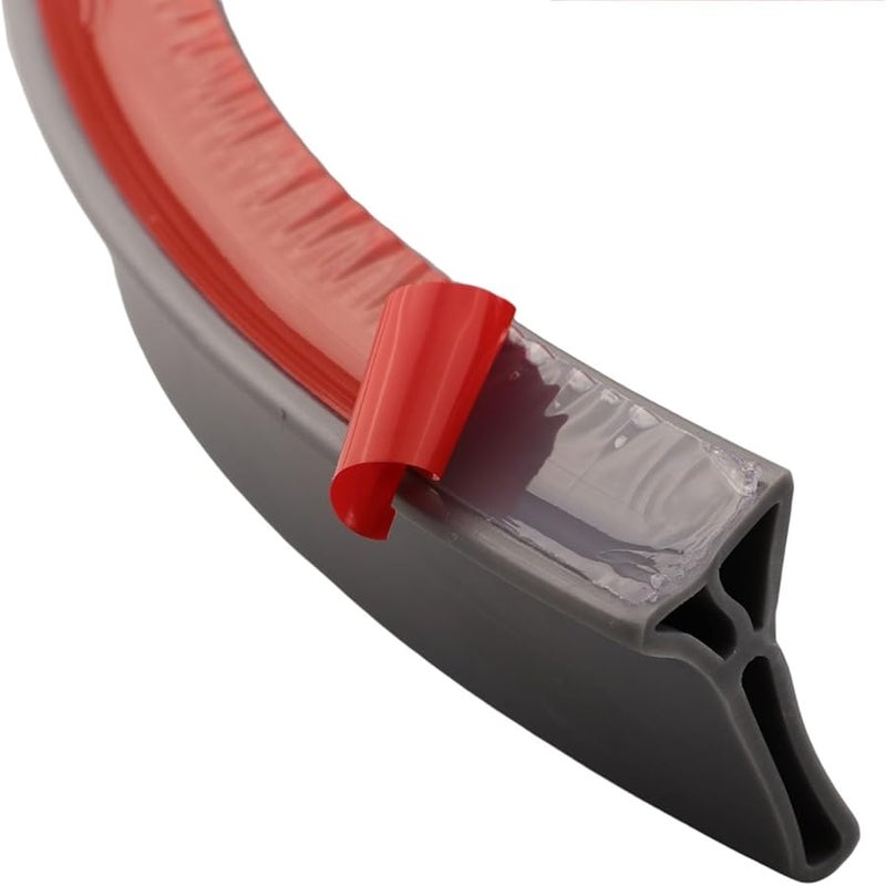 White Grey Silicone Shower Barrier Water Retention System 5cm Height 250cm Length - Image 4