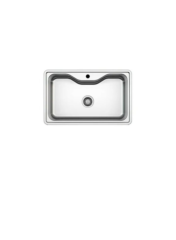 Asil Turkish stainless steel kitchen sink, 1 bowl, 50 x 80 cm - Asil - AS 65 