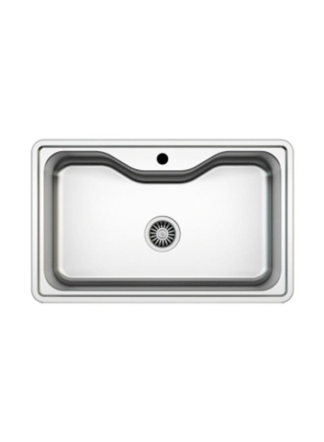 Asil Stainless Steel 1 Bowl Kitchen Sink 50×80 cm - Asil - AS 65 - Image 1