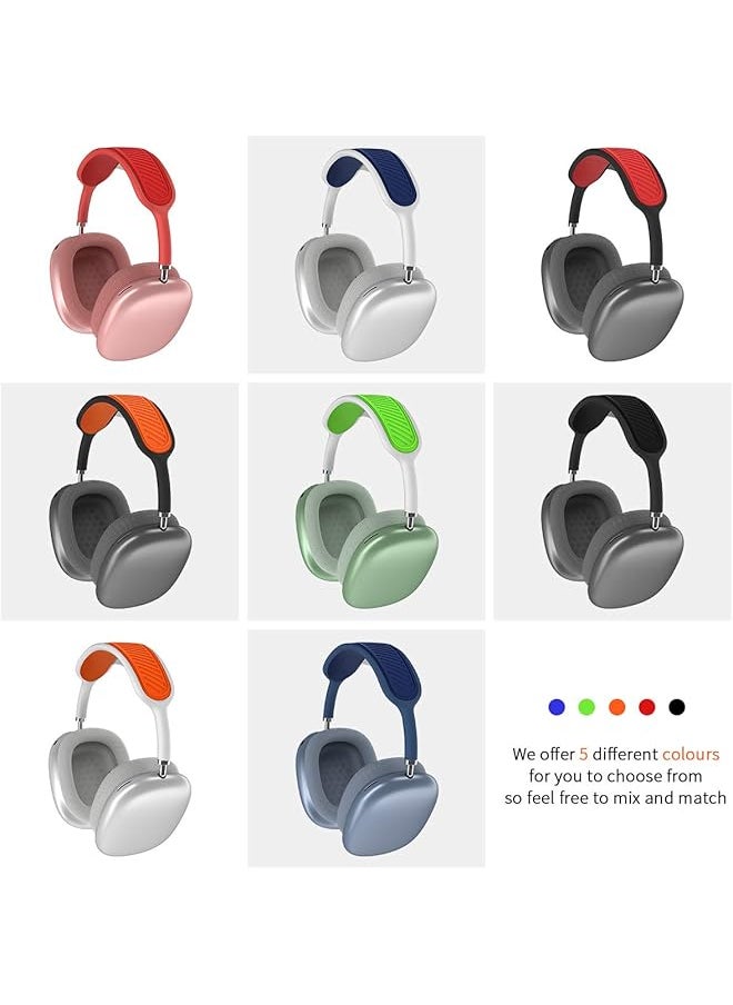 erorex - Headband Cover For Airpods Max Washable Soft Silicone Headphone Headband Protectors Comfort Cushion Top Pad Protector Sleeve Compatible With Airpods Max Black - Image 1