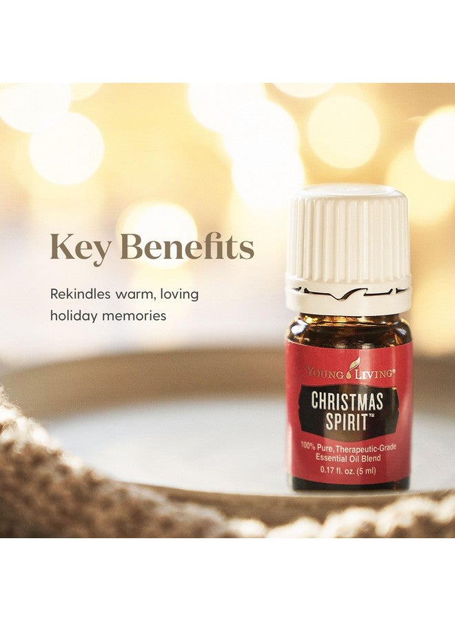 Young Living Christmas Spirit 5 Ml - Festive Aroma For Holiday Delight - Orange, Cinnamon Bark, Spruce Blend - Uplifting Ambiance, Travel Essential Oil - Image 3