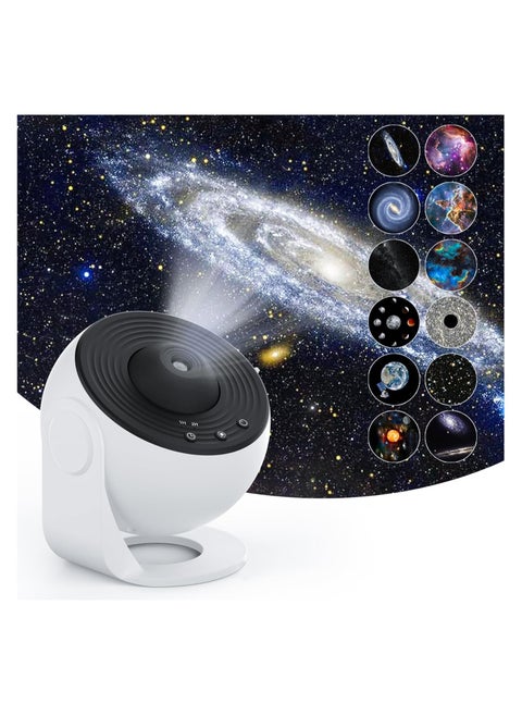 Star Projector HD Image Large Projection Area LED Lights for Bedroom Night Light,Planetarium Projector Galaxy Night Light Projector for Kids Include 4K Replaceable 12 Galaxy Discs