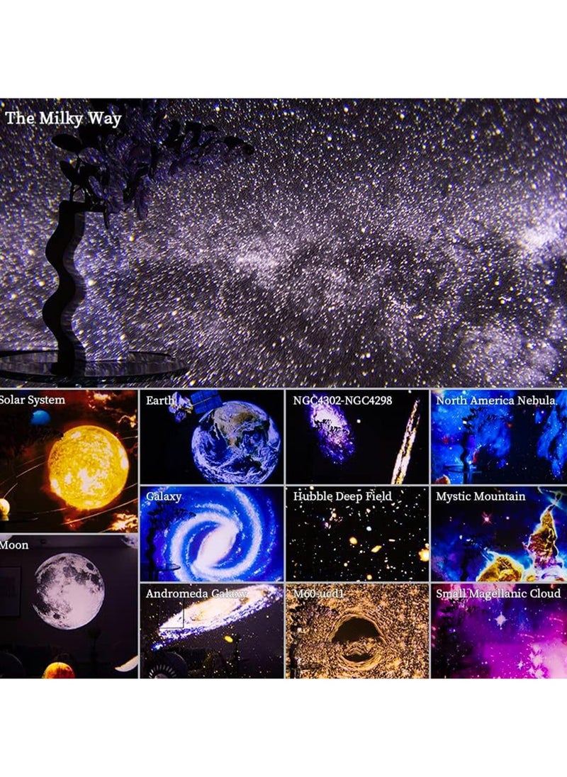 Generic - Star Projector HD Image Large Projection Area LED Lights for Bedroom Night Light,Planetarium Projector Galaxy Night Light Projector for Kids Include 4K Replaceable 12 Galaxy Discs - Image 1