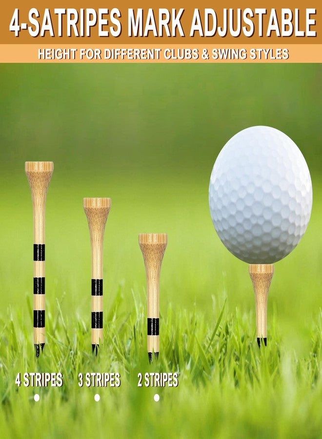 Zivisk Wooden Golf Tees 2-3/4" 100 Count 70mm Natural Color - Image 5