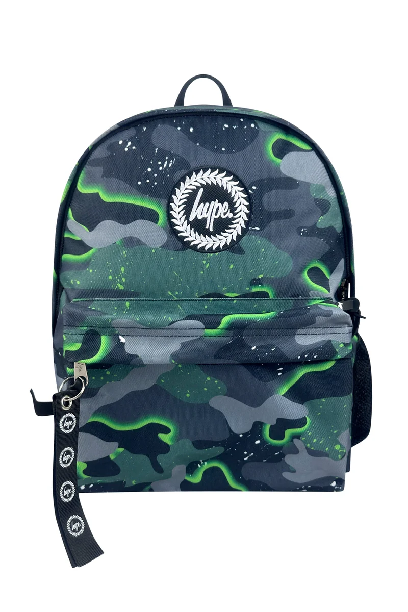 Just Hype HYPE Backpack Iconic Green Glow Camo