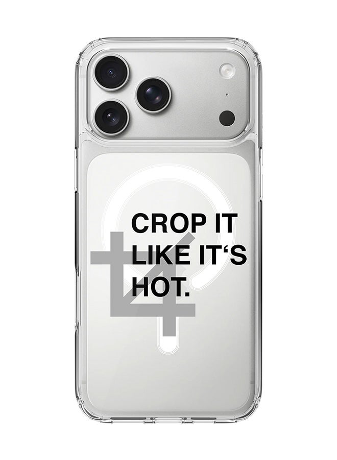 Stylizedd Classic Clear MagSafe Case for iPhone 17 Pro Max , Hybrid Soft Case Flexible Edges Anti Drop TPU PC Gel Thin Transparent Cover [ Designed for iPhone 17 Pro Max ] - Crop It