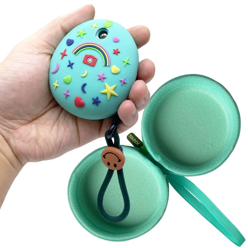 JCHPINE Hard Carrying Case and Silicone Cover Compatible with Tamagotchi Pix Interactive Virtual Pet Game Machine, Screen Film Protector for Tamagotchi Pix Accessories (Green) - Image 5