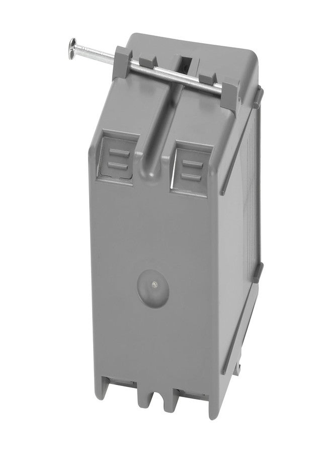 Maxxima 1 Gang 18 cu. in. PVC New Construction Electrical Switch and Outlet Junction Box, New Work Non-Metallic Electrical J-Box w/Nail, ETL Listed, 2 Hour Fire Rating, Gray, 10-Pack - Image 4