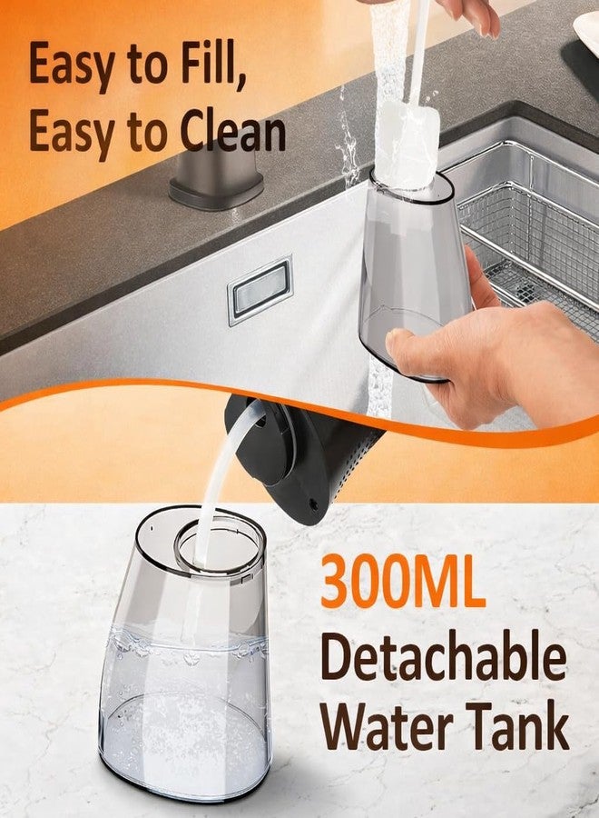 SellSho Water Flosser Cordless for Teeth, Portable Oral Irrigator, Cordless Water Dental Flosser Teeth Cleaner, IPX5 Waterproof Teeth Cleaner with 300ml Detachable Water Tank (003) - Image 4