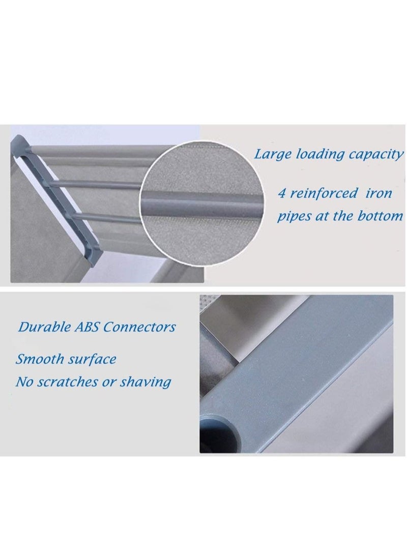 MIXDE 9 Grid DIY Storage Cabinet Bookshelves Assembled Storage Rack,Bedroom Living Room Vertical Cabinet Bookshelf(Grey) - Image 5