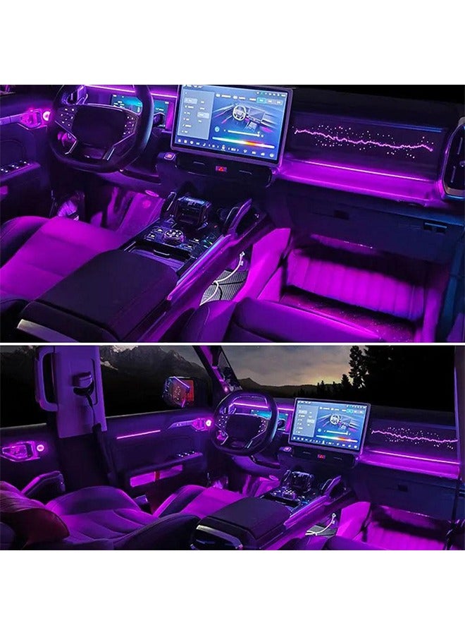 AL RAID Fit for JETOUR Traveller Shanhai T2 2023-2024 Car Co-pilot Starry Sky Light Panel Special Ambient Light Modification 64 Color Starry Skyp - Only suitable for models with original car ambient lights - Image 4