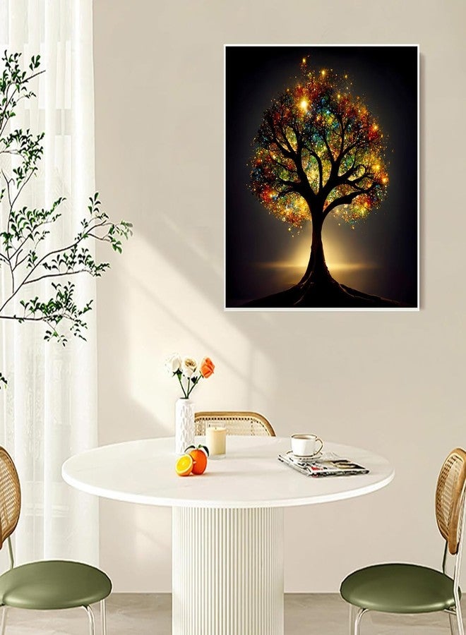 KINPLUB 5D Diamond Painting Kits for Adults, Glitter Tree of Life Diamond Art Kits for Adults Beginners, DIY Full Round Drill Paint by Diamonds, Home Wall Decor 12 x 12 Inch - Image 4