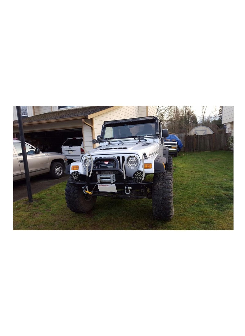 Toby's - 7 inch 51W Led Light Bar Flood Beam Offroad LED Work Light for Jeep Off-Road Vehicles 4x4 Atvs Utvs - Image 1