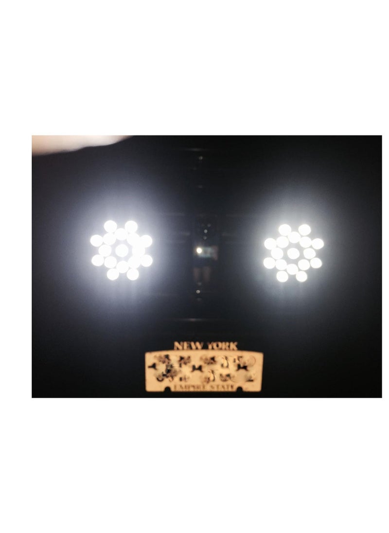 Toby's - 7 inch 51W Led Light Bar Flood Beam Offroad LED Work Light for Jeep Off-Road Vehicles 4x4 Atvs Utvs - Image 1