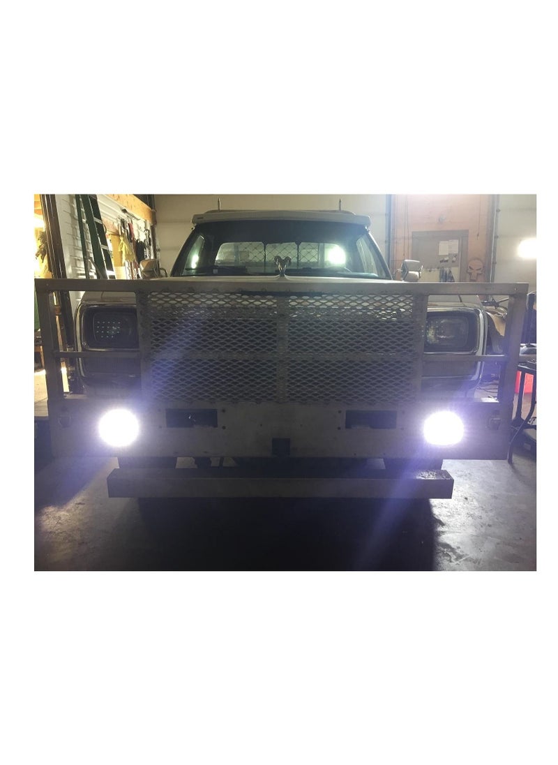 Toby's - 7 inch 51W Led Light Bar Flood Beam Offroad LED Work Light for Jeep Off-Road Vehicles 4x4 Atvs Utvs - Image 1