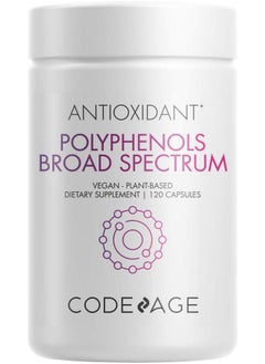 Polyphenols Supplement Organic Green Tea Pills Quercetin Pomegranate Turmeric Resveratrol & Plant Polyphenols Foods Polyphenol Nutrients Vegan Nongmo 120 Capsules