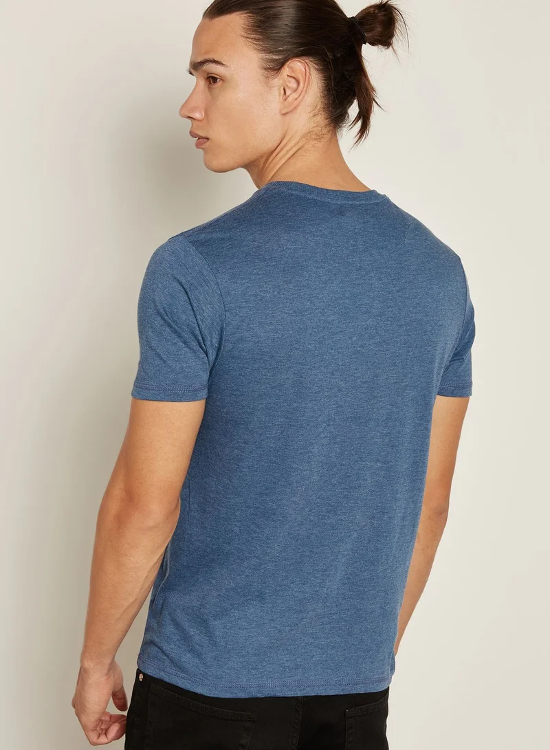 BRAVE SOUL Arkhamh Pocket Crew Neck T-Shirt