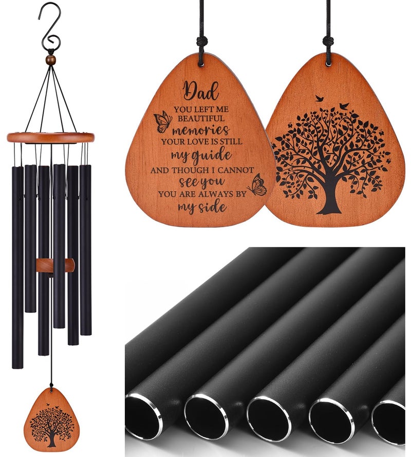 AMBOBE Memorial Sympathy Gifts for Loss of Dad, 32" Memorial Wind Chimes for Loss of Father Sympathy Gift, Bereavement Gifts for Loss of Father, Windchimes in Memory of Dad - Image 1