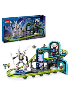 LEGO LEGO City Robot World Roller-Coaster Park Toy 60421 Building Toy Set (986 Pieces)  - Image 1