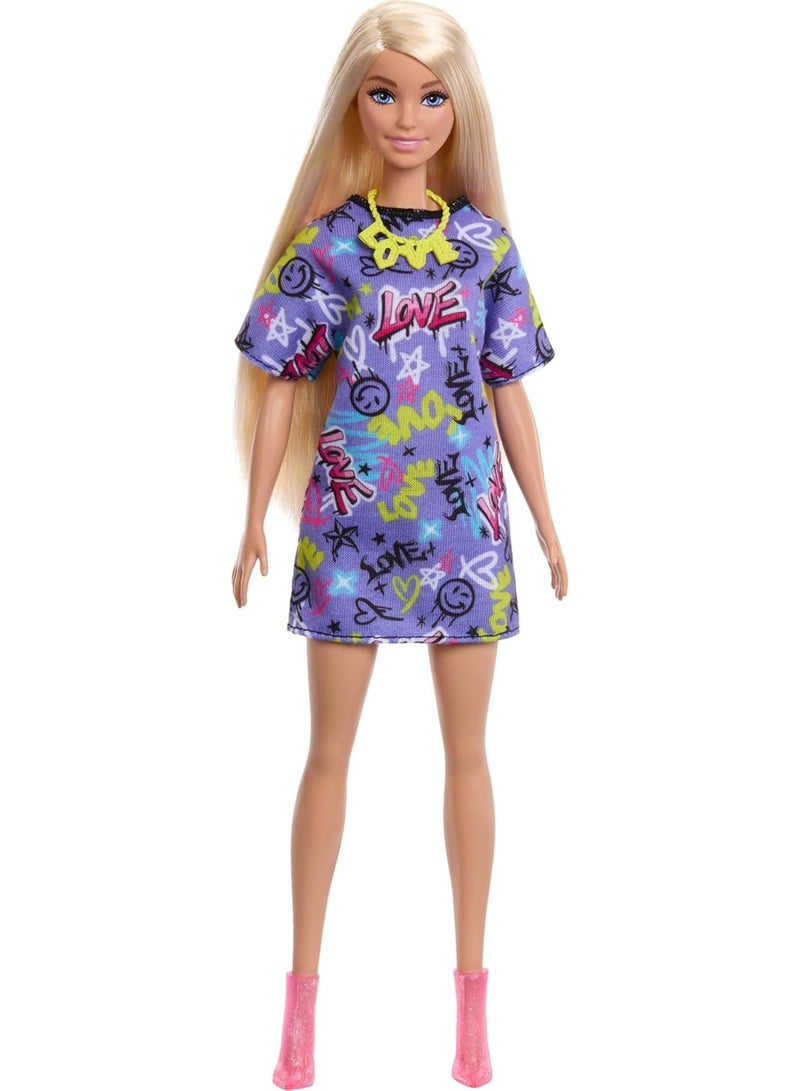 Barbie Doll with Clothes and Accessories, Blond Hair and 3 Party-Themed Mix-And-Match Outfits Including Dresses, Purses and Heels - Image 4