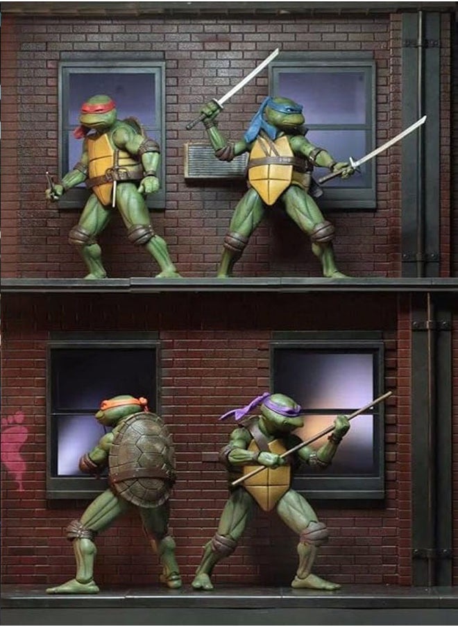 General Teenage Mutant Ninja Turtles anime characters 1990 movie version characters, set of Teenage Mutant Ninja Turtles characters Figma model doll Brinquedos 18 cm  - Image 5