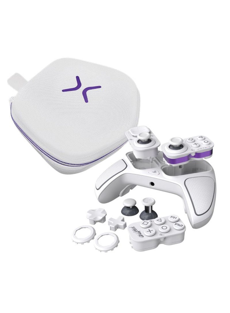 Turtle Beach Victrix Pro BFG Reloaded Wireless Gaming Controller Official Licensed for PS5,PS4 & PC, Bluetooth, Fightpad Module, Hall-Effect Sticks/Triggers, Customizable Controls - White - Image 4