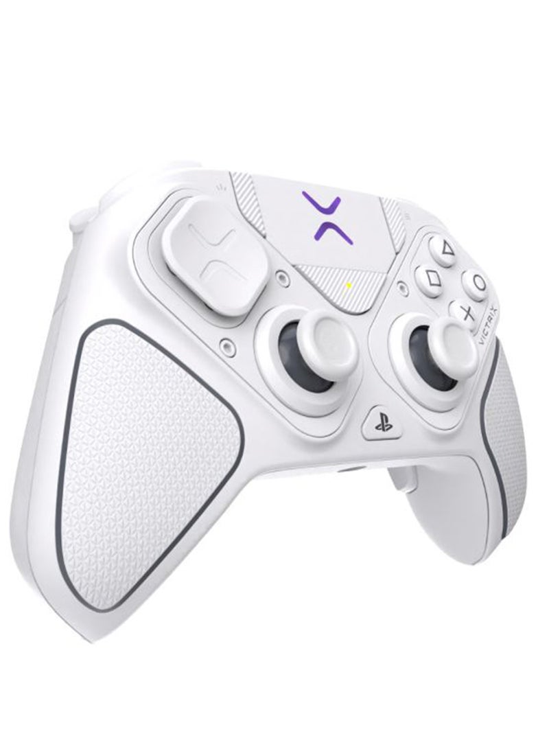 Turtle Beach Victrix Pro BFG Reloaded Wireless Gaming Controller Official Licensed for PS5,PS4 & PC, Bluetooth, Fightpad Module, Hall-Effect Sticks/Triggers, Customizable Controls - White - Image 3