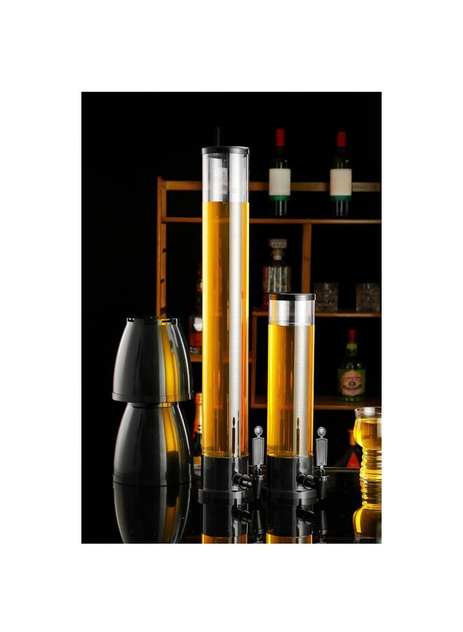 LAMAY Drink Dispenser, 3L Stainless Beverage Dispenser with Spigot And Ice Tube, Perfect Drink Dispensers for Parties Drink(Black) - Image 5