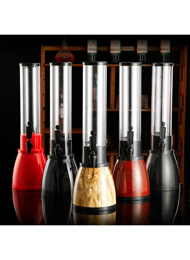 LAMAY Drink Dispenser, 3L Stainless Beverage Dispenser with Spigot And Ice Tube, Perfect Drink Dispensers for Parties Drink(Black) - Image 2