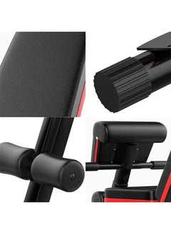 XiuWoo Dumbbell Weight Bench Foldable Workout Weight Bench Incline Decline Adjustable Benches Multifunctional Workout Weight Fitness Bench Strength Training Bench Exercise Equipment For Home Gym  - Image 2