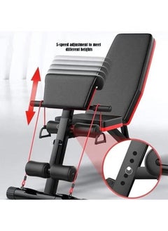 XiuWoo Dumbbell Weight Bench Foldable Workout Weight Bench Incline Decline Adjustable Benches Multifunctional Workout Weight Fitness Bench Strength Training Bench Exercise Equipment For Home Gym  - Image 4