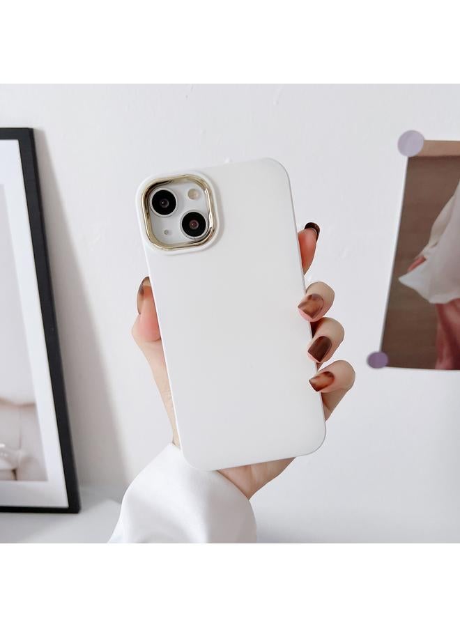 S-TOP Case For iPhone 12 Liquid Silicone Electroplating + Flannel Phone Case - Image 1