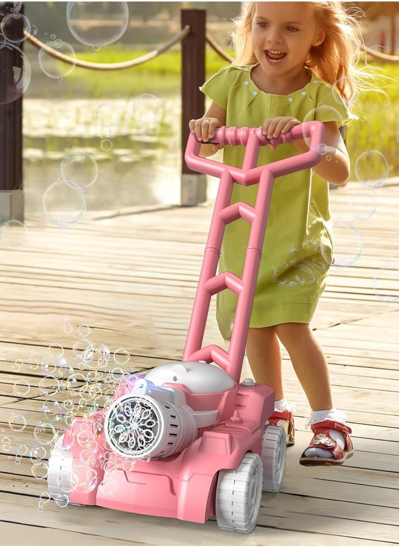 RATSAW - Automatic bubble machine Tank Bubble Gun for Kids Electronic Bubble Machine With Light Outdoor Game Push Walker Toys - Image 1