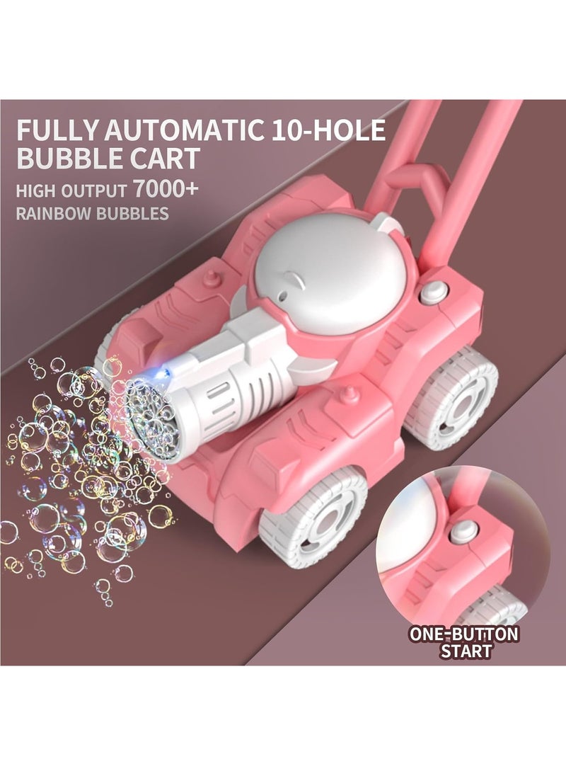 RATSAW - Automatic bubble machine Tank Bubble Gun for Kids Electronic Bubble Machine With Light Outdoor Game Push Walker Toys - Image 1