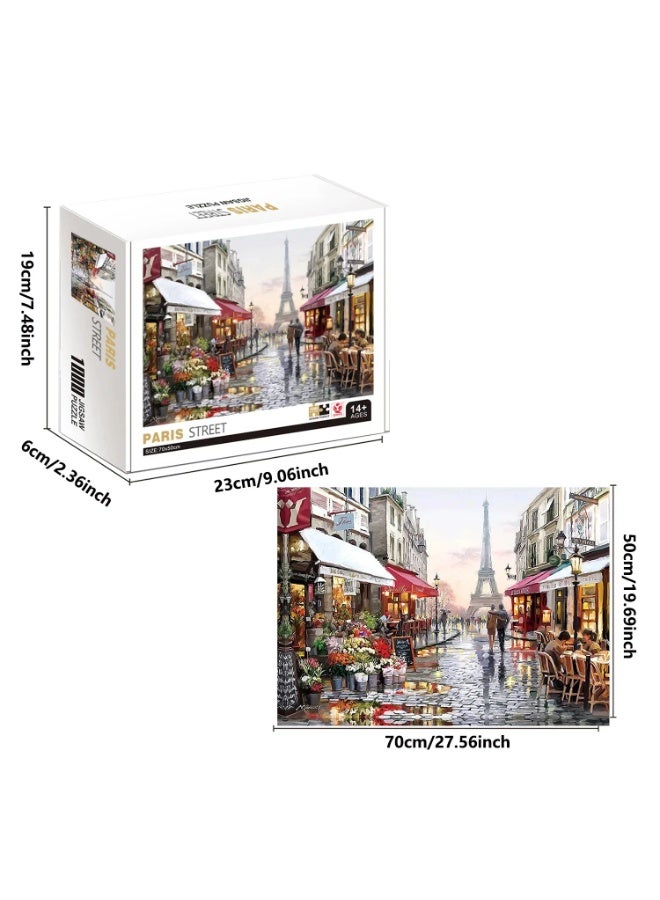 Capstro 1000 PCS Landscape Jigsaw Puzzle for Adults & Teens – Puzzle with High Definition Artwork, Challenging Brain Game & Relaxing Family Activity Gift – Paris Avenue - Image 3