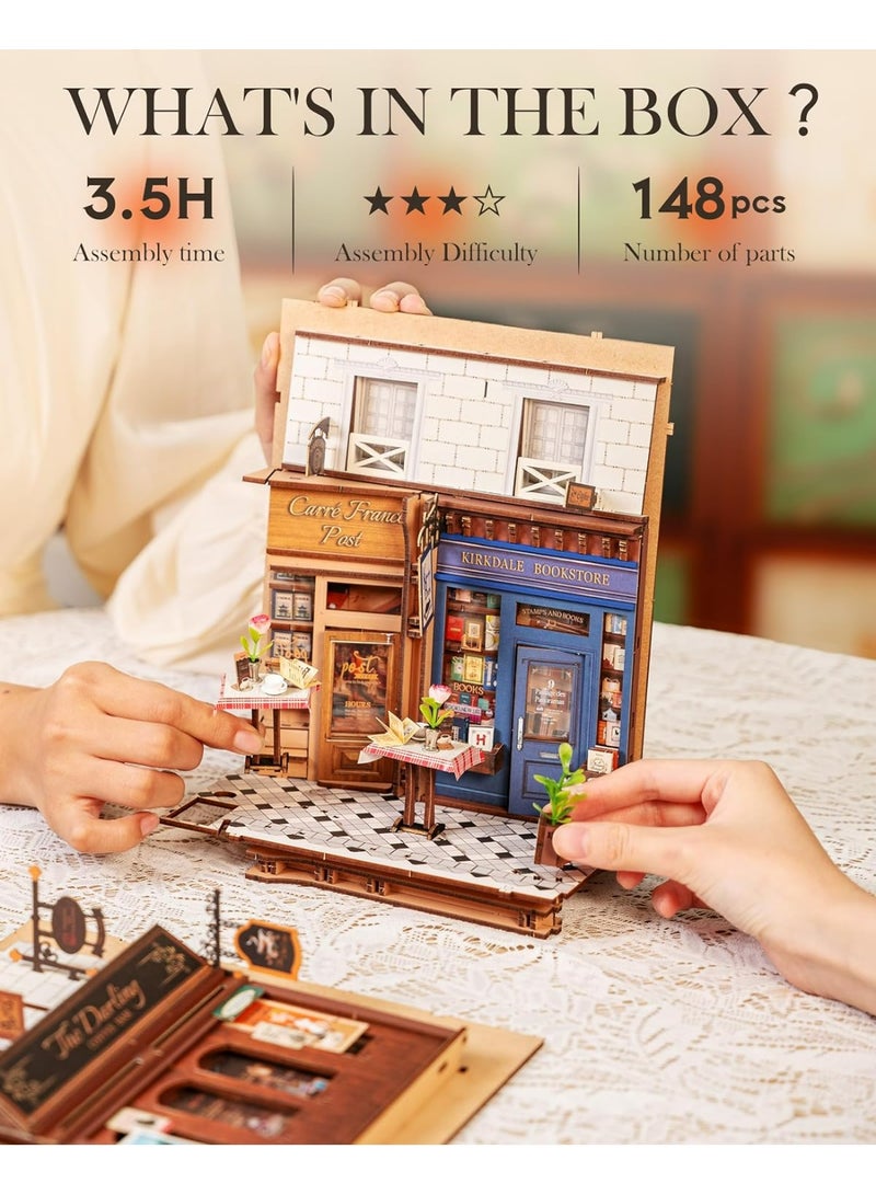 ROBOTIME Rolife Arcade Dating DIY Book Nook Shelf Insert Kit TGB10 Perfect for Home Decor & Creative Gift, Ideal for Bedroom, Kitchen, or Living Room, Festive Home Accent, Detailed Craftsmanship - Image 4