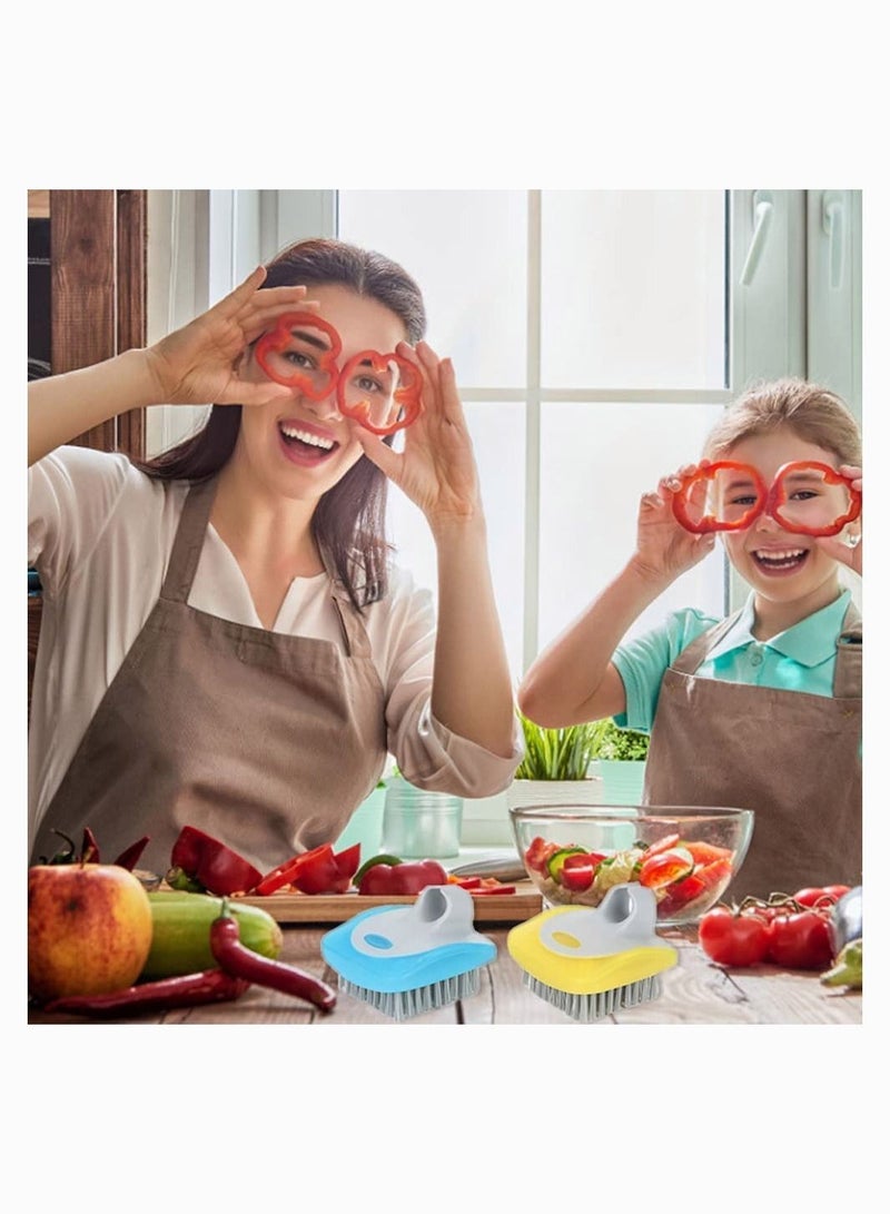 Y&D Fruit Vegetable Cleaning Brush  3Pcs Veggie Brushes Scrubber Flexible Bristles Tool  Kitchen Brush For Carrots Fruits - Image 4