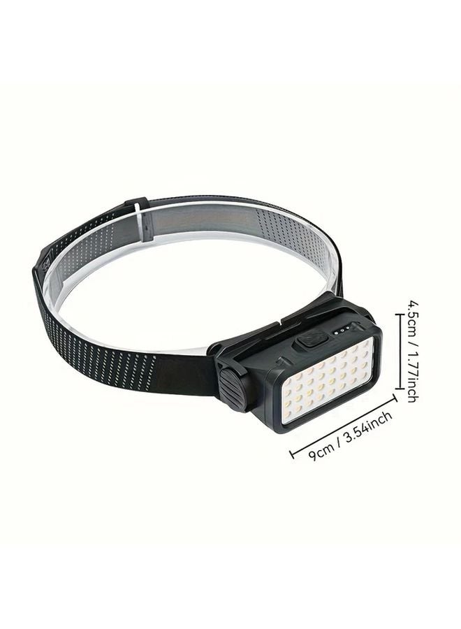 المنارة السوداء 32 LED بشاشة طاقة قابلة للشحن عبر USB و5 أوضاع قابلة للتعديل للتخييم - Image 4