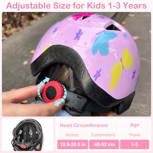 Lemmeko Toddler Helmet, Baby Infant Kids Bike Helmet for Kids Age 1-3/2-4/3-5/5-8 Adjustable Toddler Bike Helmets for Boys Girls for Scooter Skateboard Cycling - Image 5