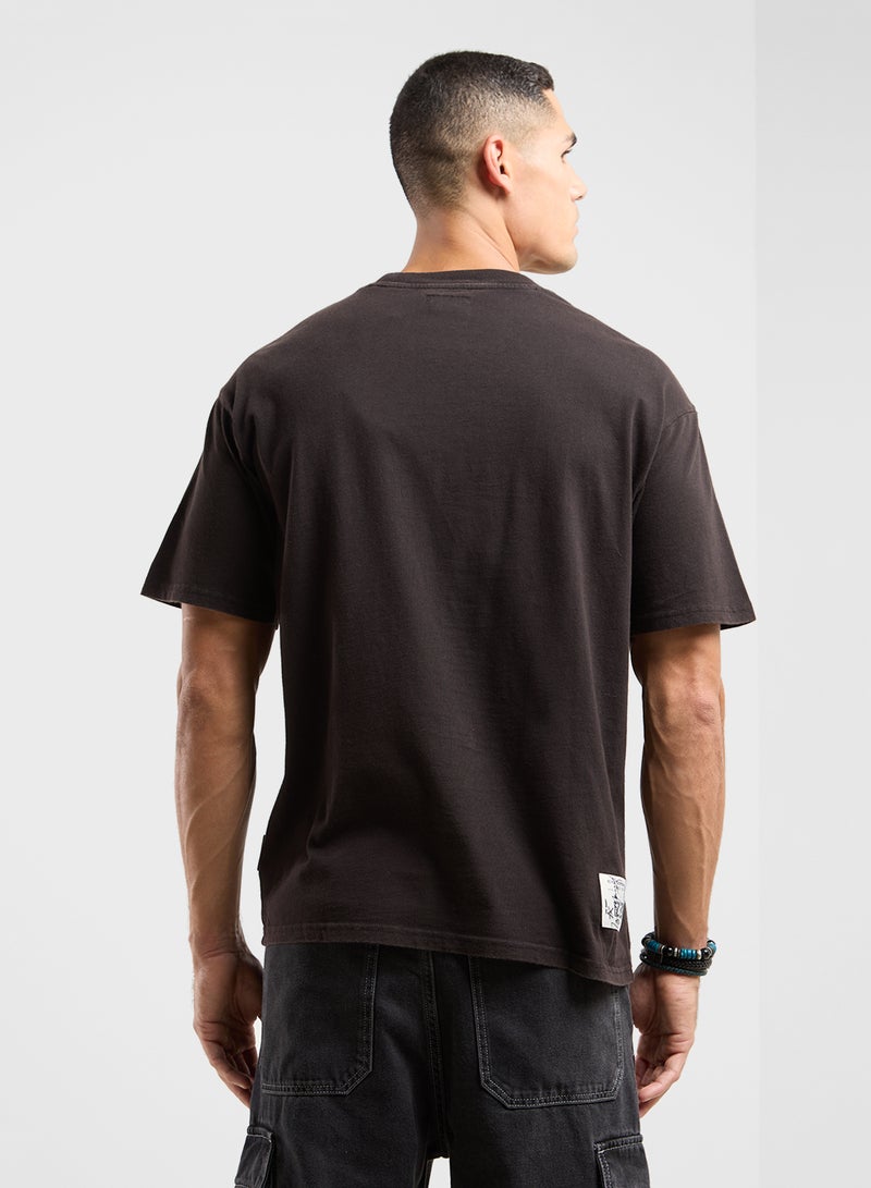 izzue Denim Patch T-Shirt - Image 2