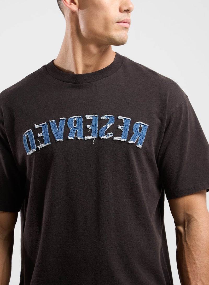 izzue Denim Patch T-Shirt - Image 3