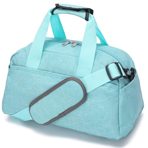 Ineetatu 14 inch Small Gym Bag for Women & Men, Mini Duffel Bag for Travel Sports Lightweight Carry On Bag (Light Green) - Image 1