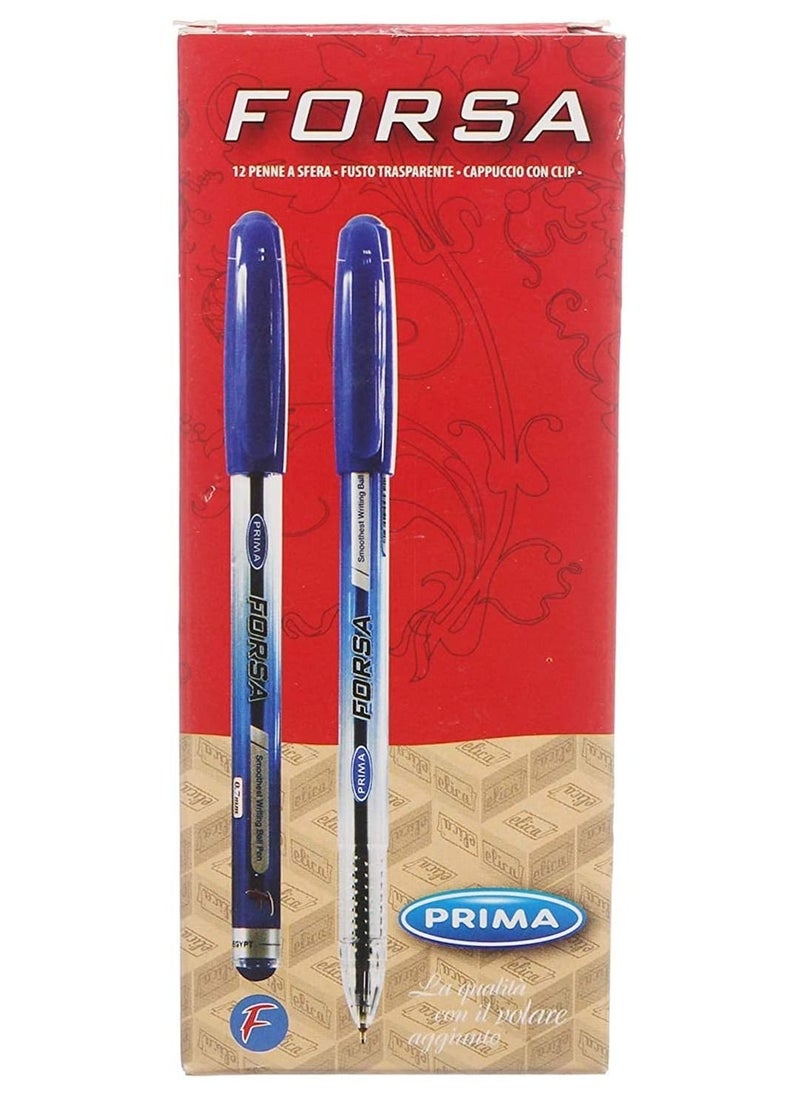 PRIMA BALLPOINT PEN PRIMA FORSA 0.7 MM RED - 10 pens  - Image 3