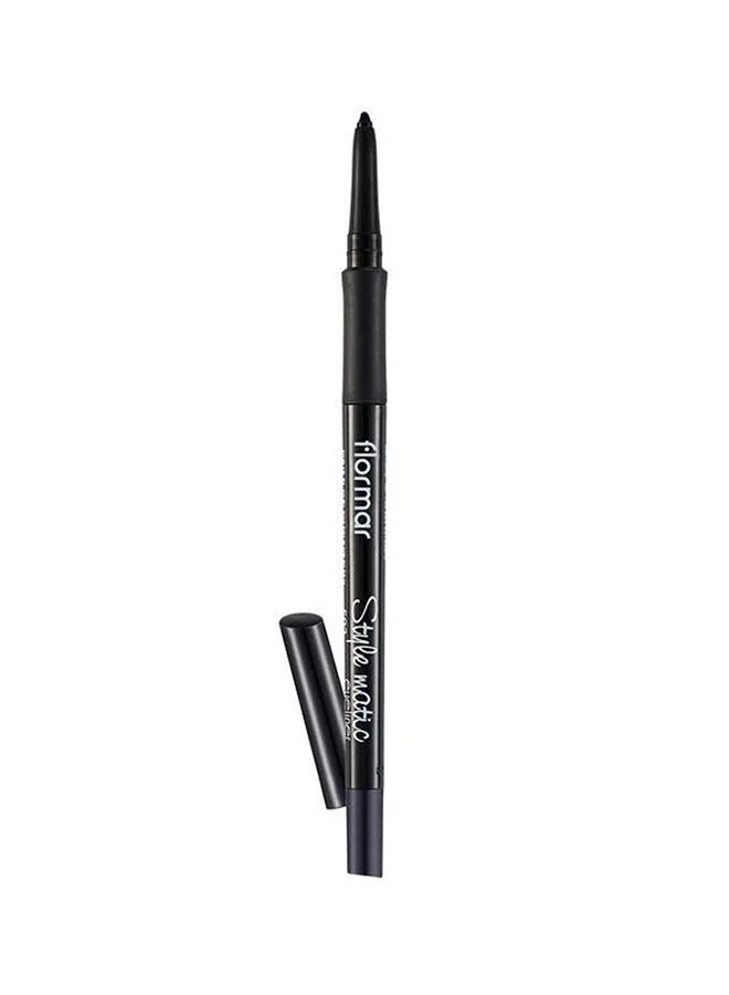 flormar Stylematic Matte Finish & Waterproof Lift Eye Pencil S12 Midnight Blue - Image 1