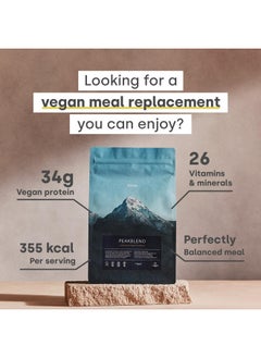 Peakblend - Vegan Meal Replacement | High Protein & Fiber | 26 Vitamins & Minerals | No Artificial Flavors, No Artificial Sweeteners |13 Servings - 1.3Kg (Chocolate Peanut) - pzsku/Z88B98A558FD5641A3B6CZ/45/_/1728309128/a41cc609-fbfb-44bf-8edd-c5e9d5f90483