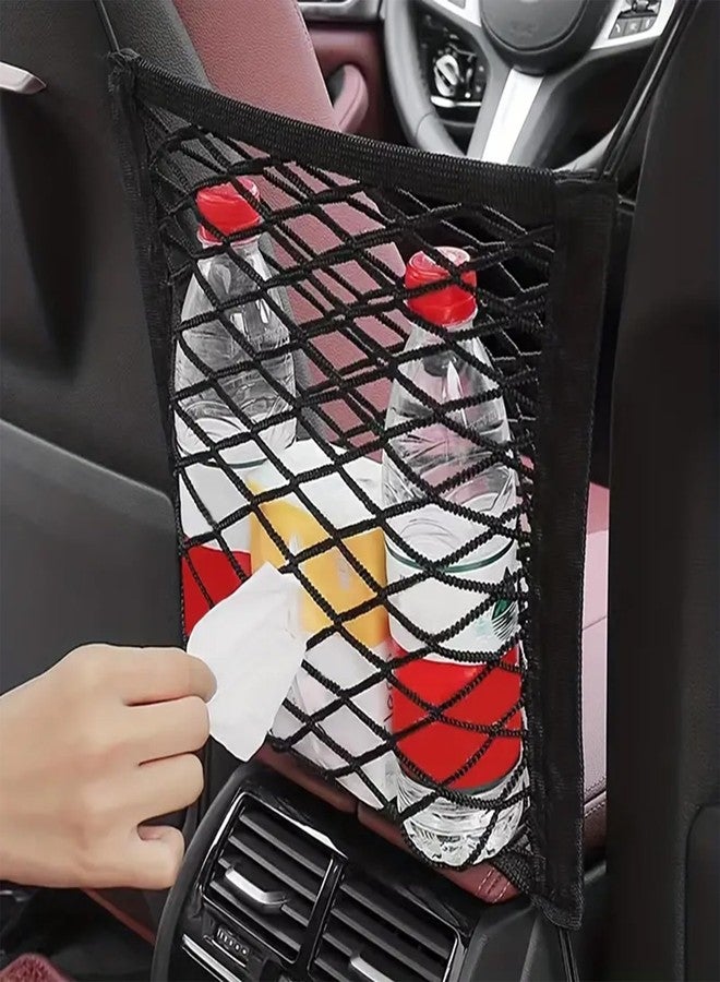 TANTRA Single-Pocket Car Mesh Organizer – Backseat Net Bag, Barrier for Pets & Kids, Tissue & Purse Holder, Driver Storage Pouch, Car Divider - Image 1