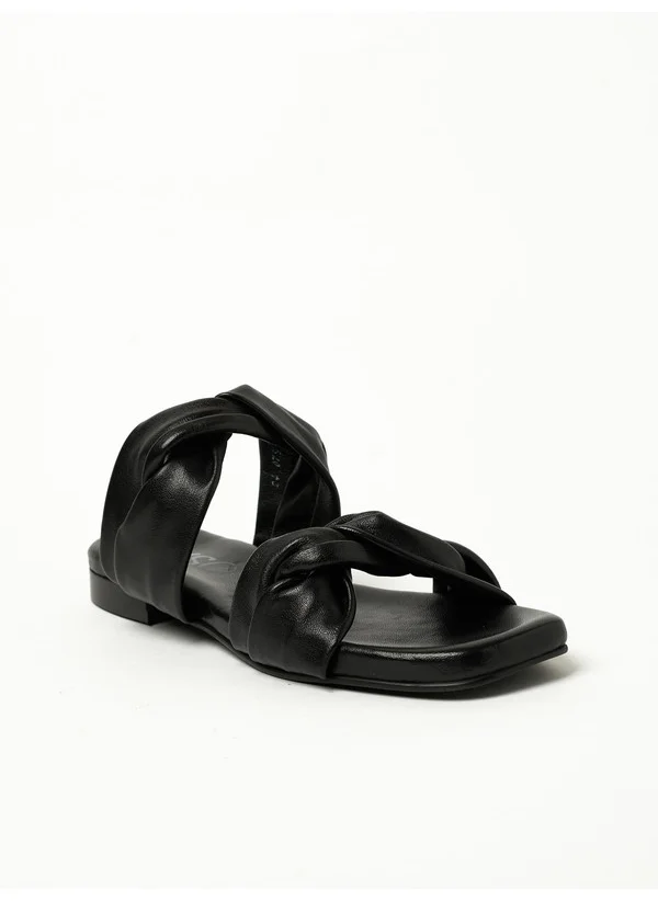 ييزو Y.SO Ladies Flat Sandals Black | Made In India