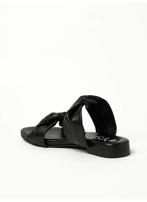 Y.so Y.SO Ladies Flat Sandals Black | Made In India