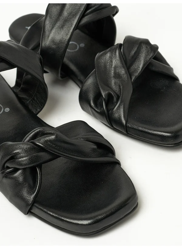 Y.so Y.SO Ladies Flat Sandals Black | Made In India